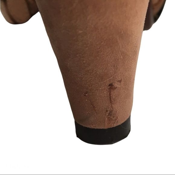 Anthropologie Chie Mihara Quory metallics circle medallion heel Sandals size 6.5 - Picture 8 of 16